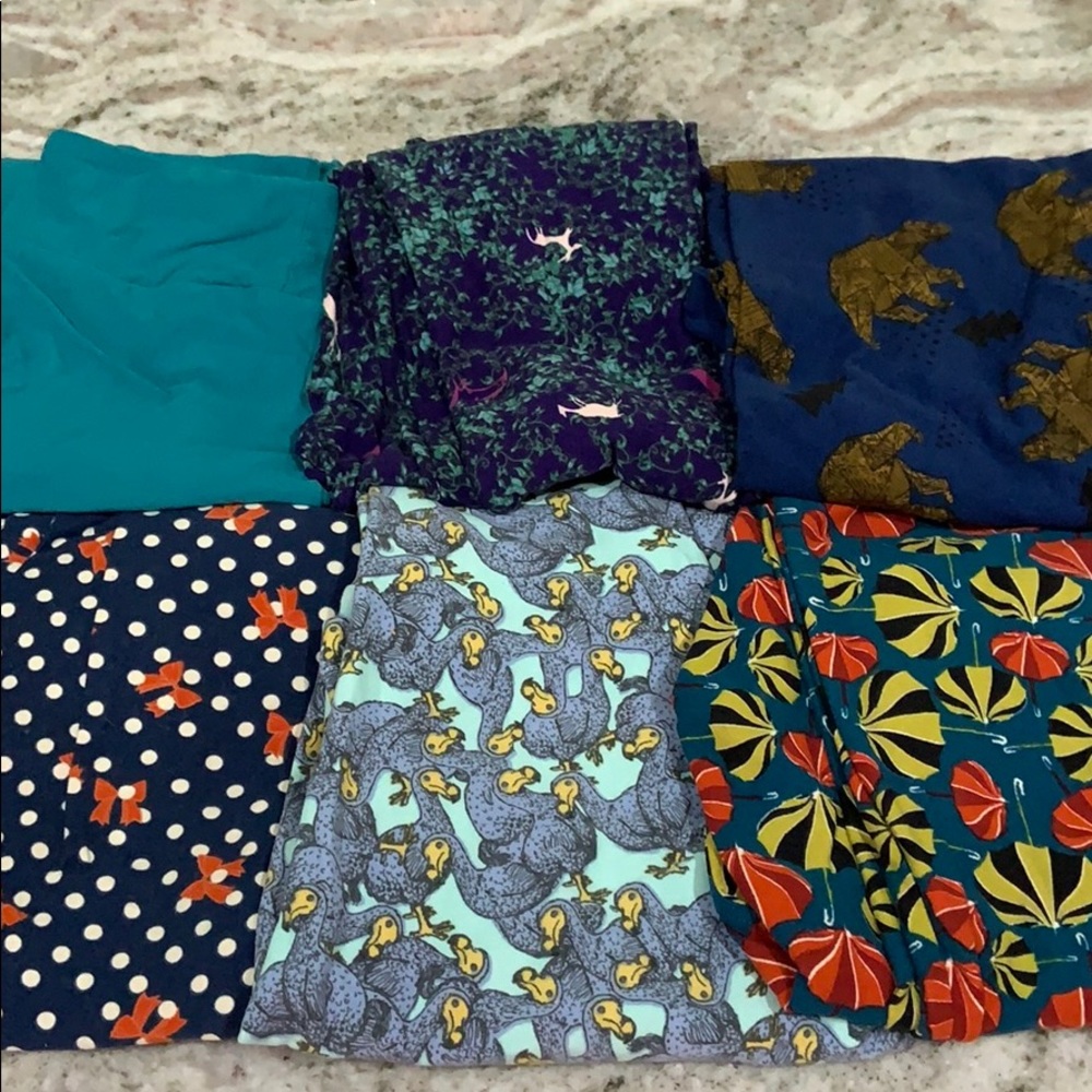 Set of 6 lularoe leggings